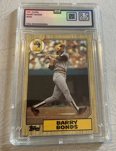 1987 TOPPS BARRY BONDS #320 RC CGA 8.5 NM-MT PITTSBURGH PIRATES ROOKIE SF Giants