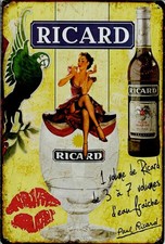 Blechschild Ricard 20x30cm Nostalgie Retro Reklame Vintage Deko Geschenk