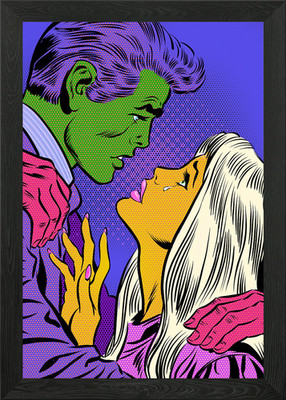 DON'T LEAVE ME, PLEASE! Framed Wall Art Poster Canvas Print Picture