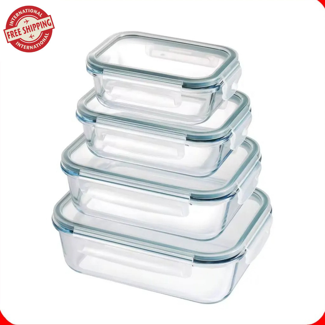 Microwave Safe 4 Set Airtight Lid