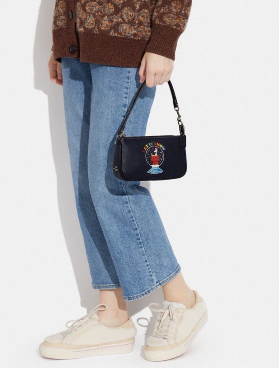 【 COACH 】Peanuts コラボ♪Dempsey Snoopy 2way トートバッグ COACH x Peanuts Shoulder Tote Bag CE862 Dempsey Carryall