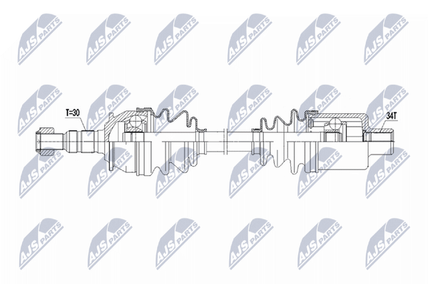 Nty Antriebswelle NPW-PL-150 FüR Opel Astra Gtc Cascada W13 Turbo Cdti-image