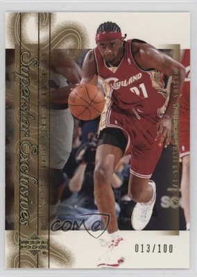 2003-04 Upper Deck Rookie Exclusives Superstar 13/100 Darius Miles #EX26 10dj