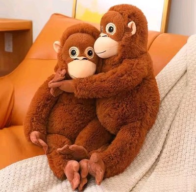 66cm Yellow Cartoon Gorilla Plush Toy Chimpanzee Monkey Soft Stuffed Doll