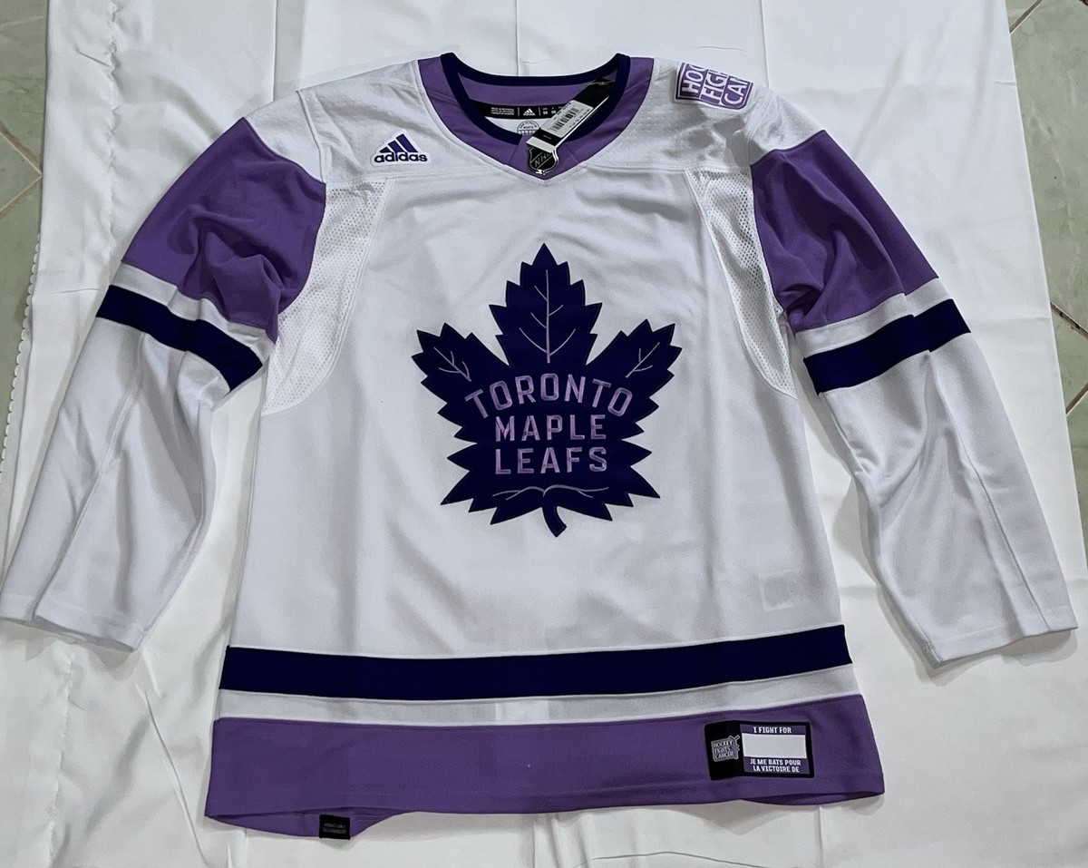Toronto Maple Leafs Adidas Jersey Size 50 Hockey Fights Cancer NHL