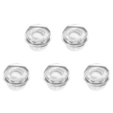 Air Compressor Oil Level Gauge Sight Glass M16x1.5mm Male Glass 5Pcs