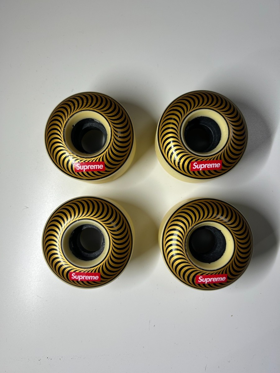 New Supreme x Spitfire Skate Wheels (Set of 4) Gold - 58mm (opened