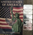 Lot of 6/30 Gram.999 Fine Silver Color Eagle Is Assay 5 Proof Gram Bars AG Mint