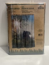- Bear Wildlife Shower Curtain 70 X 72 Bathroom Camp Cabin Free Shipping