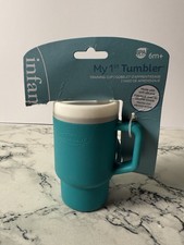 Infantino My 1st Tumbler Training Cup 6m Soft Silicone BPA-Free Teal Tag Damage