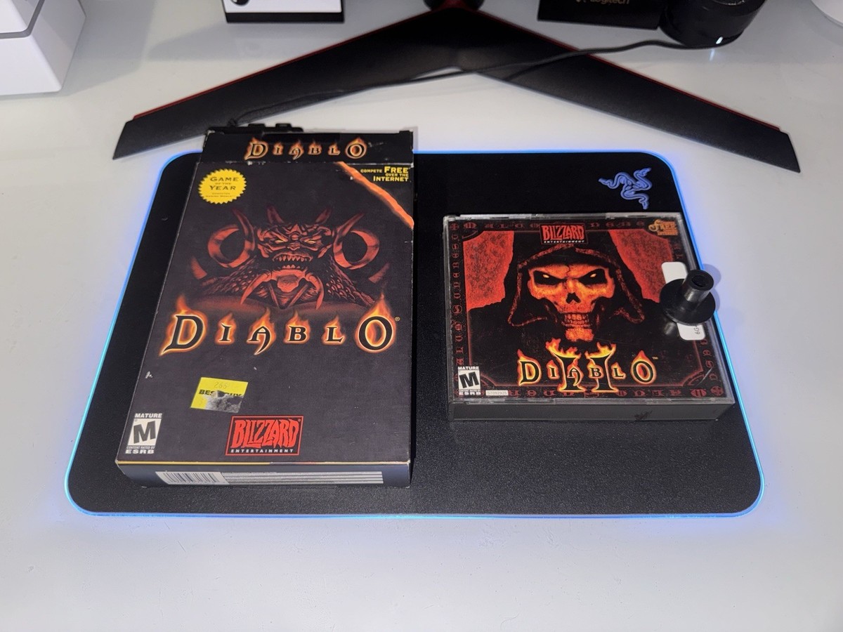 Diablo 1 Small Box PC Game - Blizzard - Original Release Includes