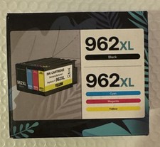 4Pk 962XL Ink Cartridges for HP 962 OfficeJet 9010 9015 9016 9018 9020 9025 9028