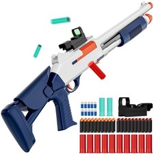 Toy Gun Models Foam Blasters 33-Inch Soft Bullet 33 Inches, Blue