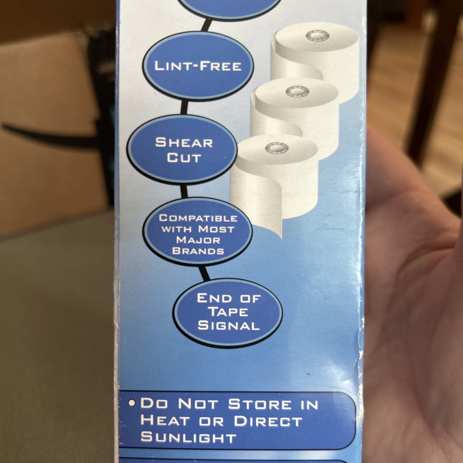Adding Machine Paper- 2 1/4 X 140 Ft, White, Tape Paper Rolls, (2 Rolls ...