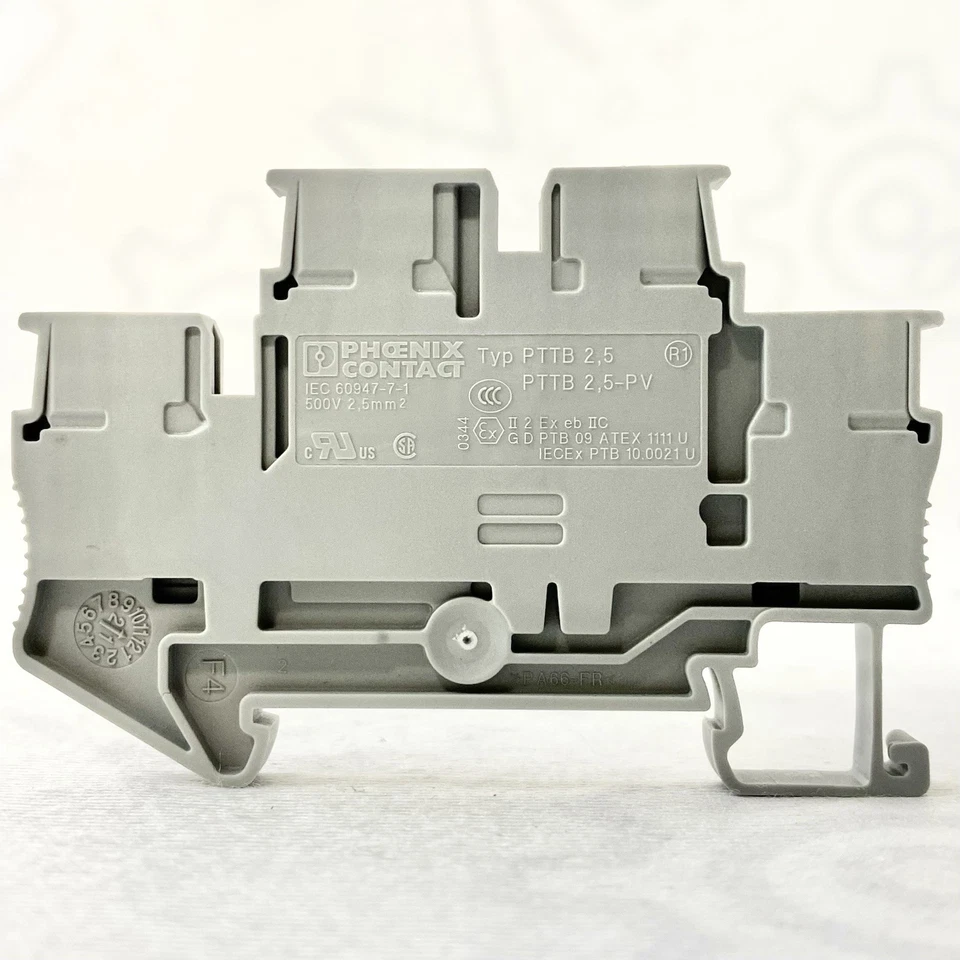 Phoenix Contact PTTB 2,5-PV DIN Rail Terminal Blocks Push-In Lot of 8  - Image 2 of 4