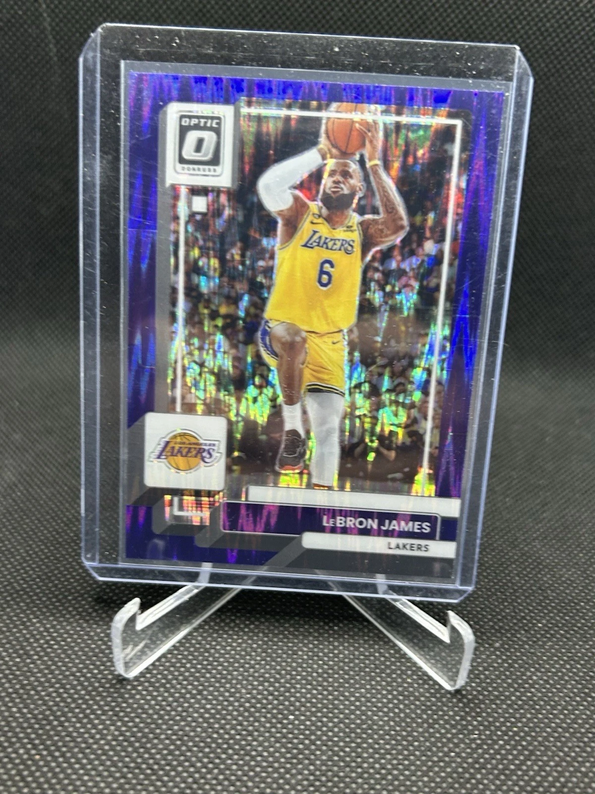 2023-24 Donruss Optic #65 LeBron James Purple Shock