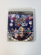 Buzz! Quiz World PS3 PlayStation 3 Complete CIB Manual Disc No Buzzers Tested