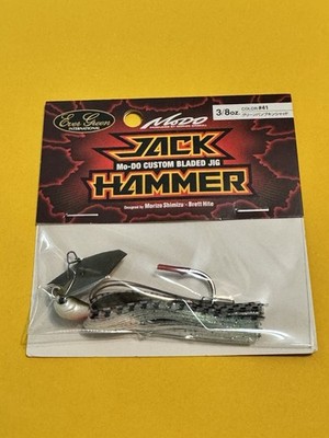 Modo/Ever Green from Japan  Jackhammer Bladed Jig  3/8oz  Green Pumpkin Shad