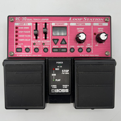 Boss RC-30 Loop Station Looper Sampler Effects Pedal Tested Working No Powr Cord