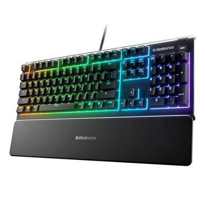 Steelseries Apex 3 Rgb Gaming Keyboard 10-Zone Rgb Illumination Ip32 Water