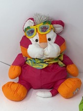 Puffalump Vintage Lion Wild Thing Hawaiian Shirt 14" Stuffed Animal Glasses