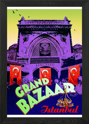 Großer Basar gerahmtes Wandbild Poster Leinwanddruck Bild