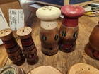 Vintage wood salt & pepper shakers lot of 8 sets — photo 8