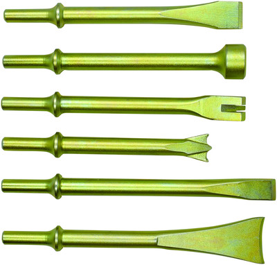 Astro Heavy Duty Thor Air Hammer, Chisel & Cutter Bit Set .401 Shank (401K6)
