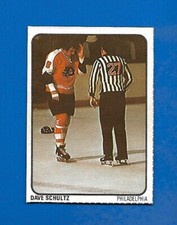 1974-75 LIPTON SOUP  #30 DAVE SCHULTZ FLYERS NHL HAND CUT CARD NHL