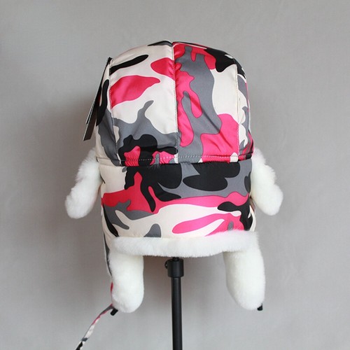Lady Ski Trapper Hats Ushanka Cossack Ear Flaps Faux Fur Camouflage Warm Winter - Picture 9 of 14
