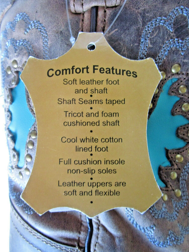 SMOKY MOUNTAIN BROWN STUDDED GIRL'S COWBOY BOOTS SIZE 2.5 - NWT - Picture 7 of 8