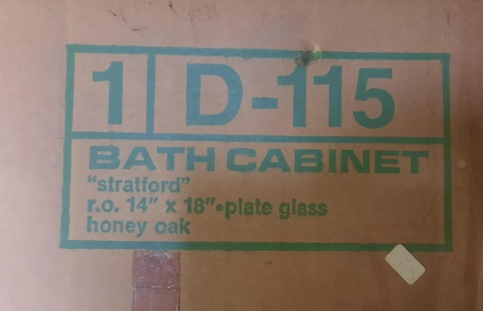 Медовый дубовый медицинский шкаф для ванной NuTone Scovill, ВИНТАЖНЫЙ (D-115) FS - Изображение 3 из 4