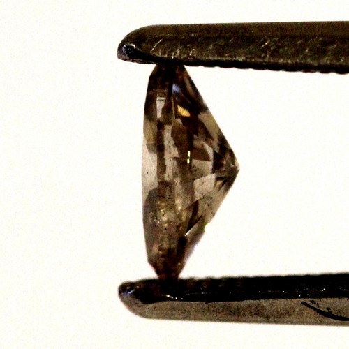 loose marquise Natural .49ct SI3 brown 6.75x3.79mm diamond vintage estate - Picture 4 of 4