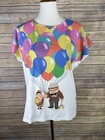 Disney Uniqlo Medium UTGP Pixar Up Carl Russel Graphic Blouse Stretchy Knit