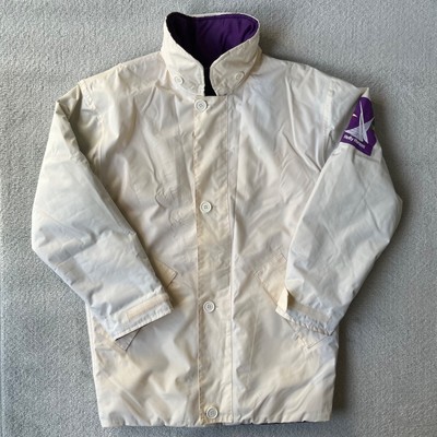 Vintage Helly Hansen Jacket Mens Large White Purple Twin Sail Reversible Rare HH