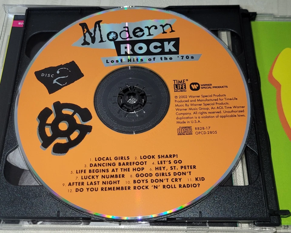 MODERN ROCK Lost Hits Of The 70's 2 CDs By TimeLife RARE - Image 3 of 4