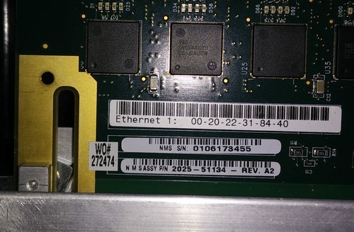 Module Ethernet NMS 2025-51134 Rev A2 MG7000A 1700-34162 - Photo 3/3
