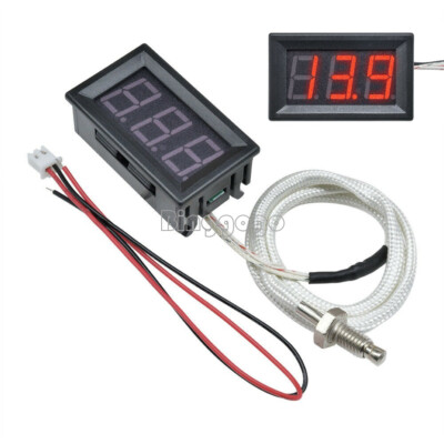 XH-B310 DC 12V Digital Red LED Diaplay Thermometer K-type M6 Thermocouple Tester