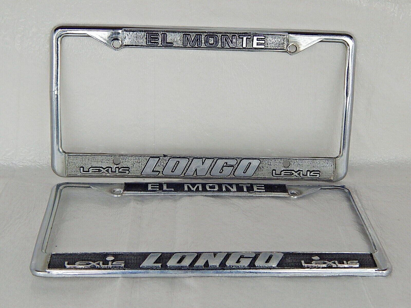 EL MONTE LONGO CA Lexus Vehicle Dealer License Plate Frame