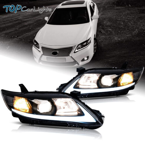 VLAND LED Projector Headlights For 2010-2011 Toyota Camry Sedan w/Sequential
