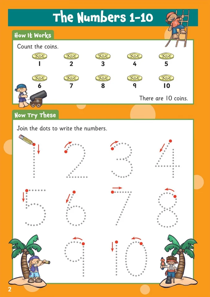 Reception Ages 4-5 Maths and First Sums Activity Books Home Learning CGP - Image 4 of 4