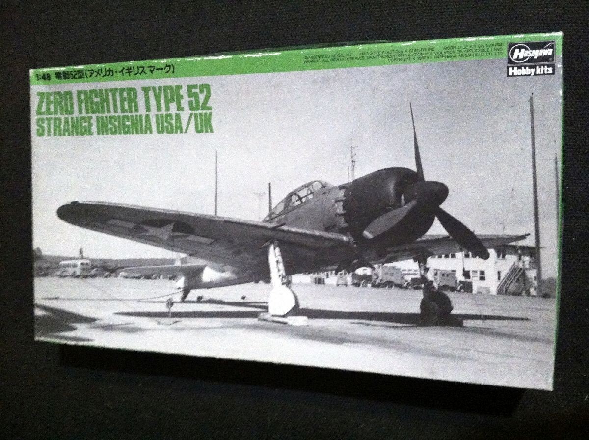 Maquette Hasegawa Zero Fighter Type 52 – 1/48 – Insignes USA/UK, Occasion