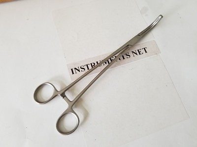 Gray Cystic Duct Forceps 9'' 1x2 teeth Surgical Ob/Gyno Instrument