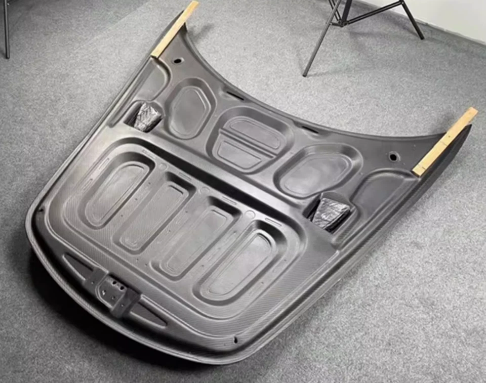 Cubierta de capó ventilada de fibra de carbono seca para Porsche 911 2004-2022 Foto 2 de 4