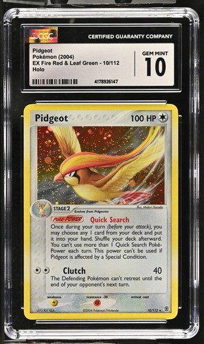 Pidgeot graded CGC 10 for sale on eBay