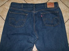 Men's Levis 501 Original Fit Jeans Straight Leg Button Fly 100 Cotton 42 x 31