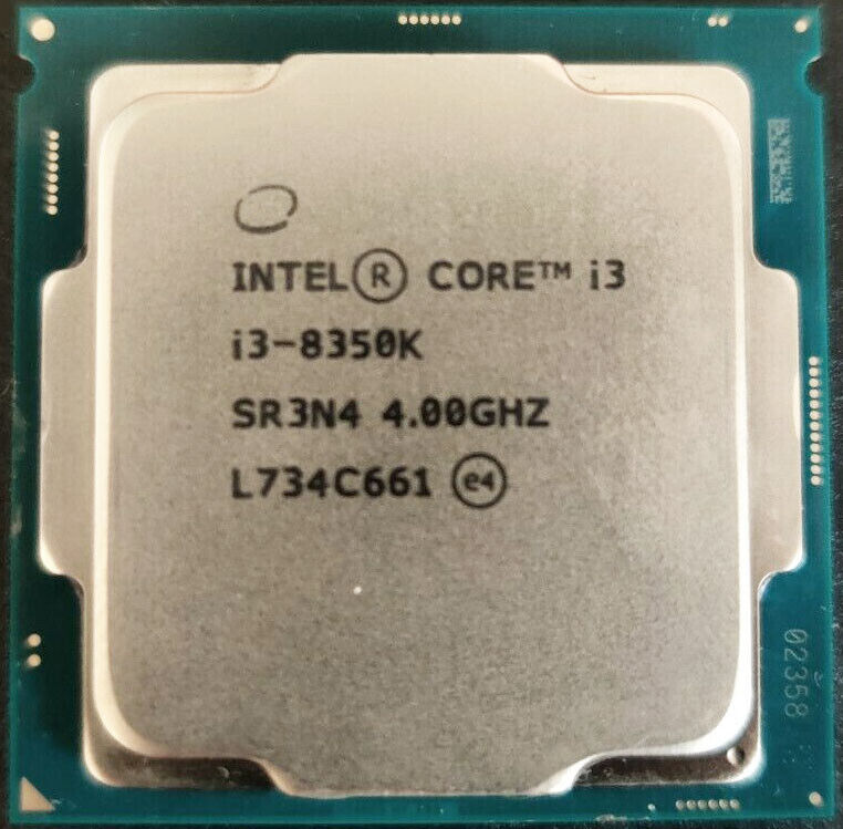 Intel i3-8350K 4.0GHz 4CORE SR3N4 Unlocked LGA 1151 CPU Processor