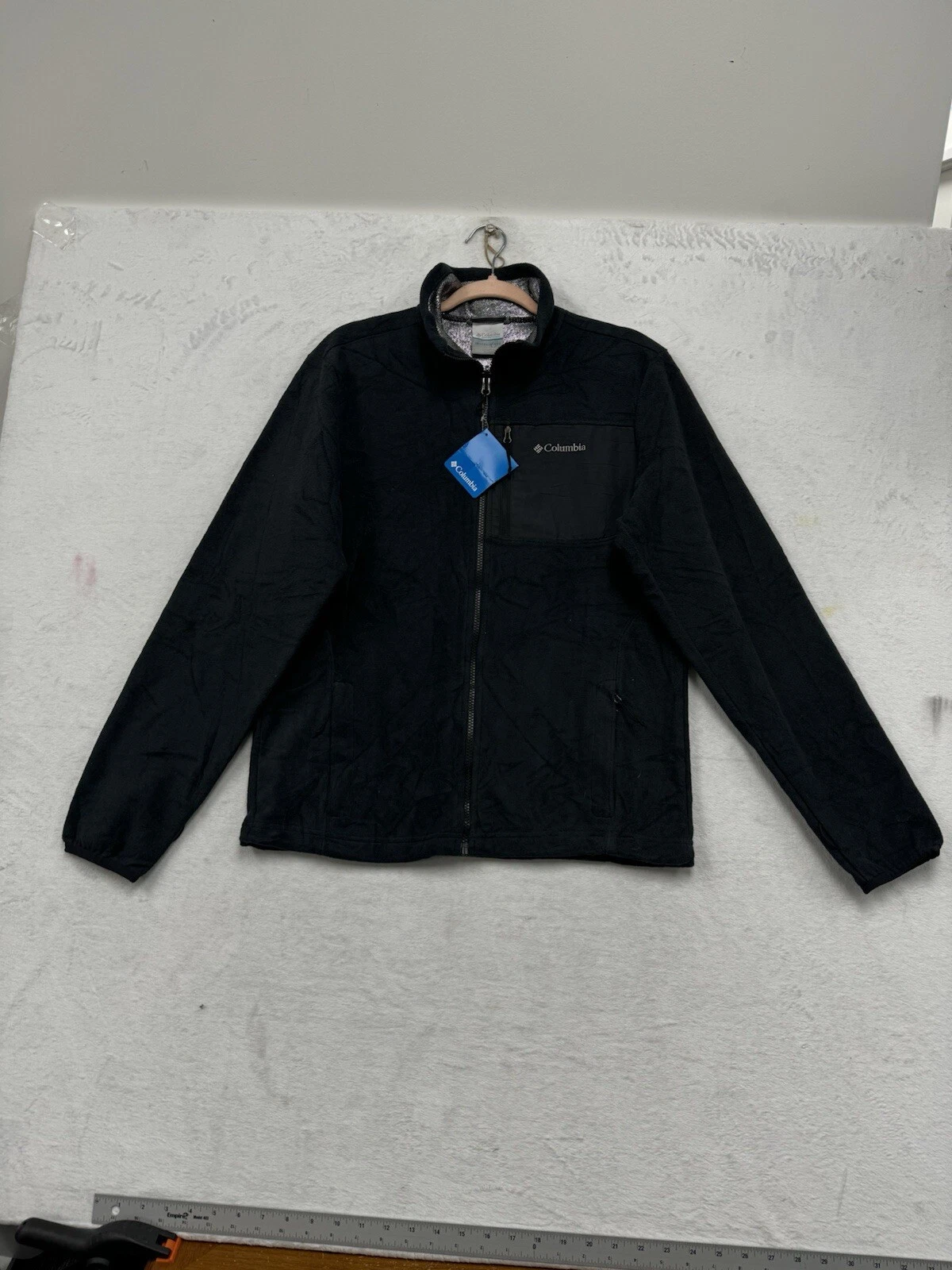 Columbia Omni-Heat Lightweight Men's Jacket Black Layer Interchange Coat - Small