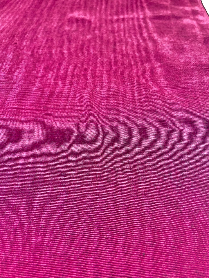Purple Silk Moire Fabric, Silk Shantung Watermark Fabric By 2 Meters. - image 2 of 4