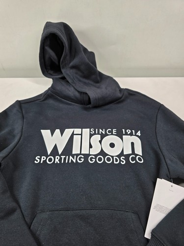 Wilson Sporting Goods Youth Black Hoodie Boys Size Small New Athletic Pullover - Picture 4 of 8